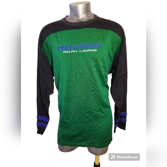 Polo sport ralph lauren multicolor embroidered letters man large stadium crew - Picture 1 of 13